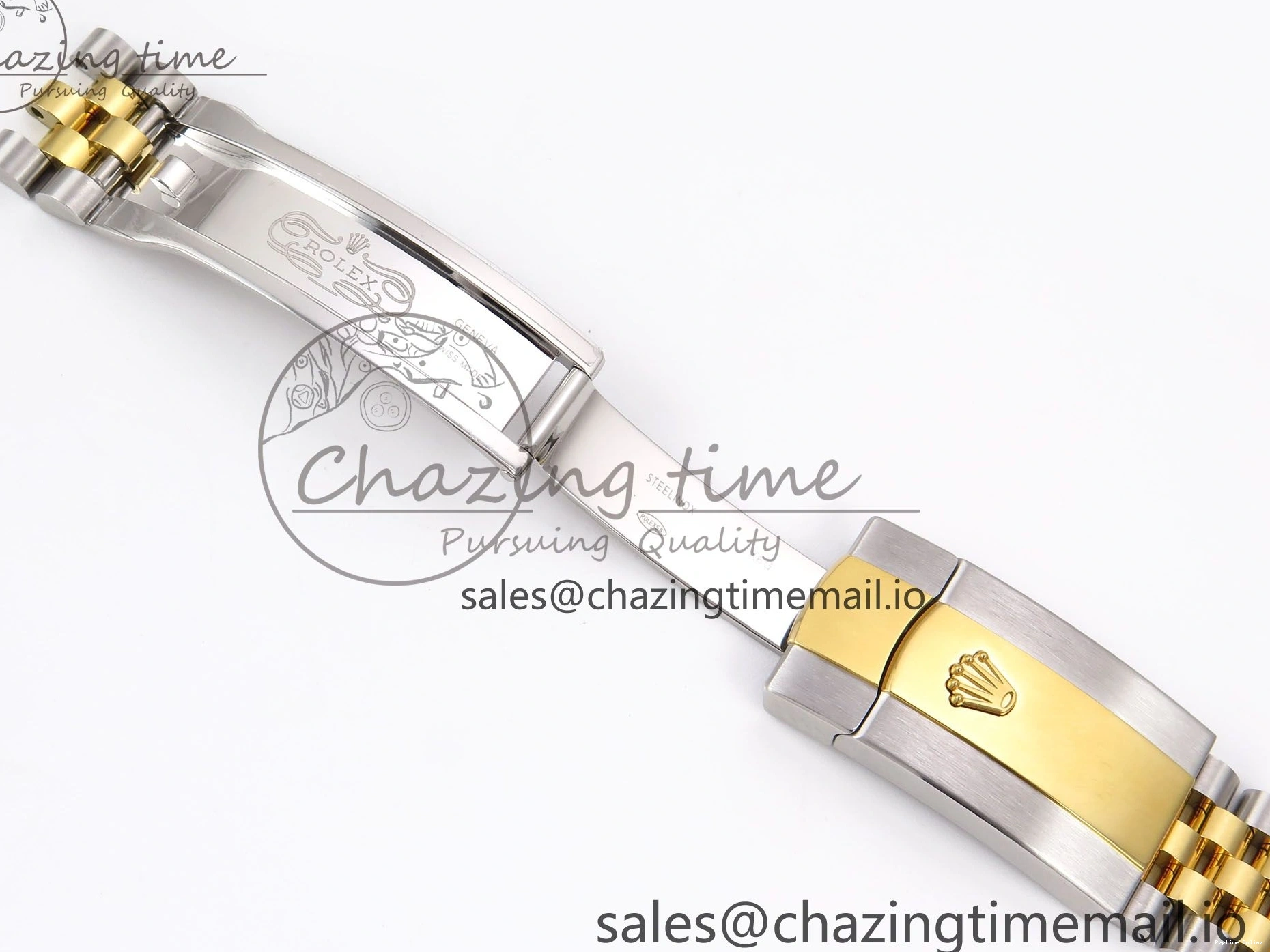 1220 Vibrant DateJust 41 126333 EWEF Best Edition YG Stick Dial on SS YG Jubilee Bracelet A 990